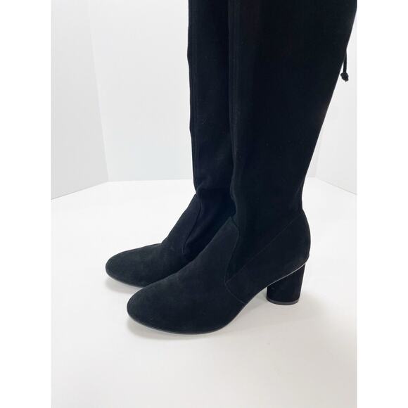 Stuart Weitzman Margotland Suede Over The Knee Boots Black 9.5 - Picture 6 of 16